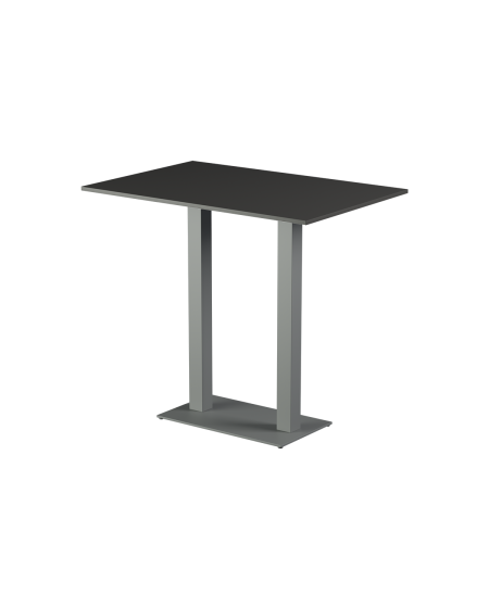 Stolik Alfa Bar Duo szary blat laminowany