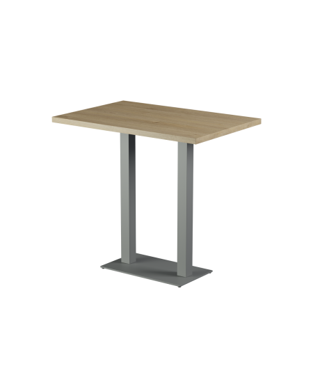 Stolik Alfa Bar Duo szary blat laminowany