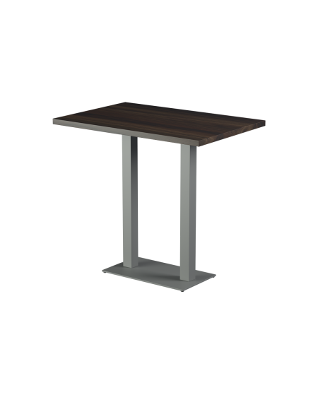 Stolik Alfa Bar Duo szary blat laminowany