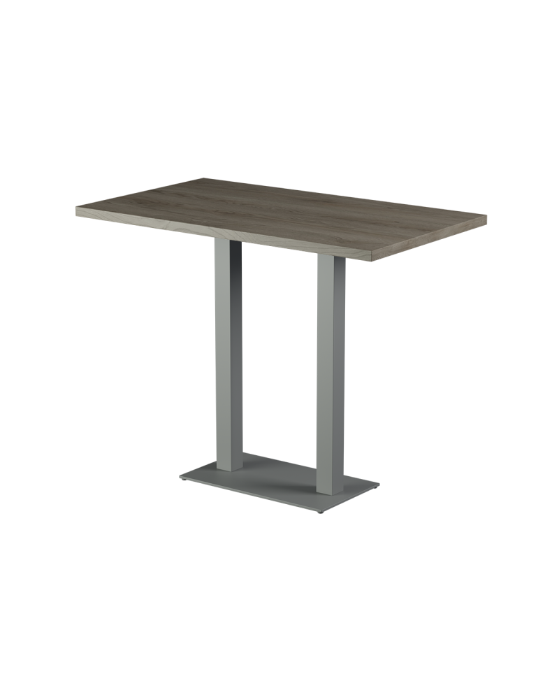Stolik Alfa Bar Duo szary blat laminowany 18 mm