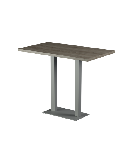 Stolik Alfa Bar Duo szary blat laminowany 18 mm