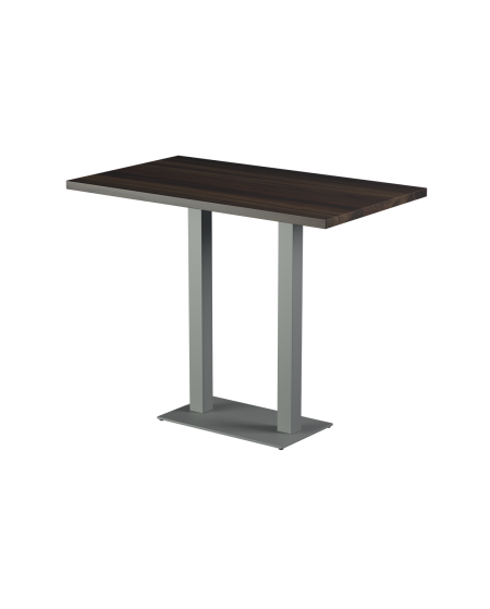 Stolik Alfa Bar Duo szary blat laminowany