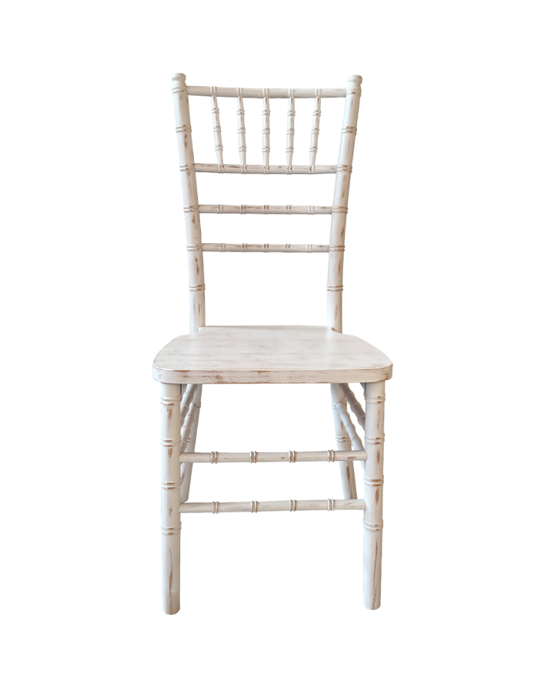 Stolička Tiffany Wood, antique biela