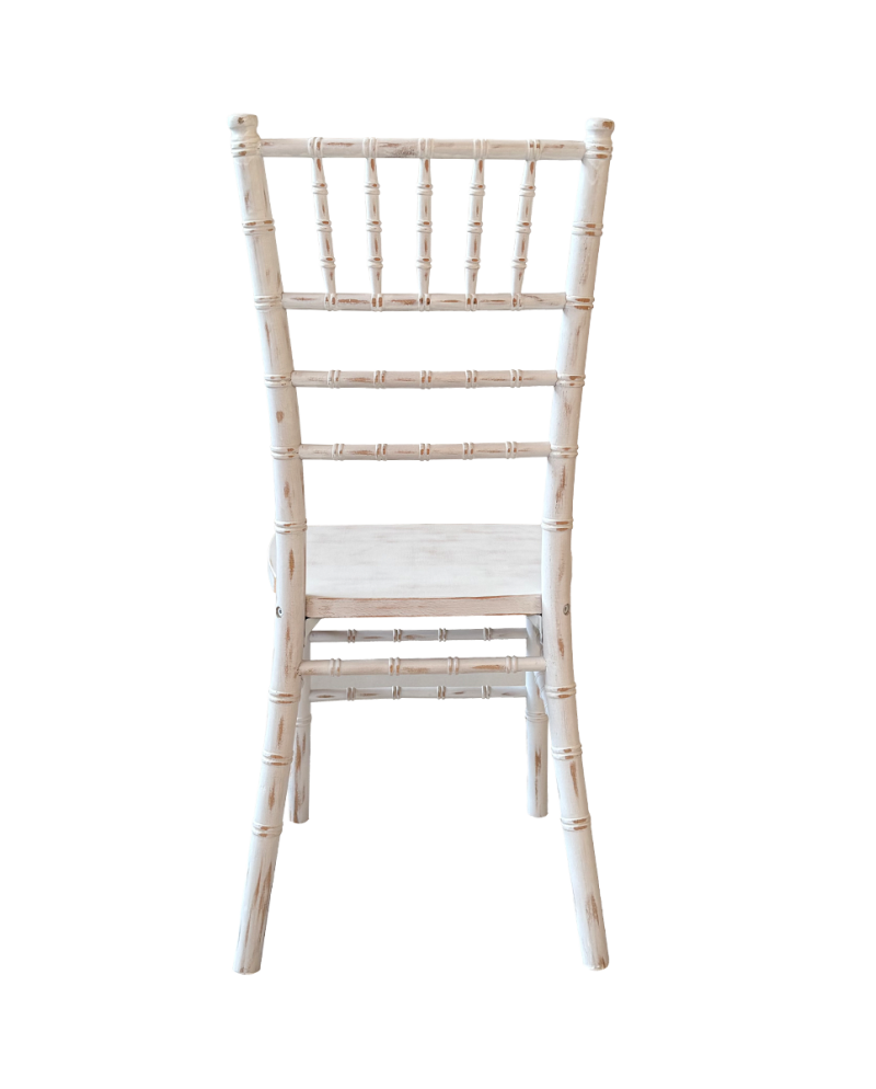 Stolička Tiffany Wood, antique biela