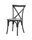 Krzesło Cross-Back Polywood czarne