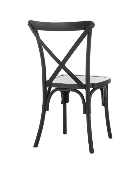 Krzesło Cross-Back Polywood czarne
