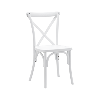 Krzesło Cross-Back Polywood białe