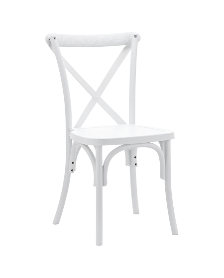 Krzesło Cross-Back Polywood białe