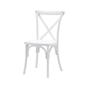 Krzesło Cross-Back Polywood białe