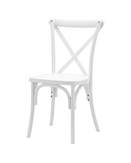 Krzesło Cross-Back Polywood białe