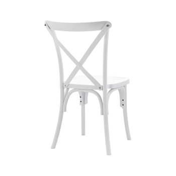 Krzesło Cross-Back Polywood białe