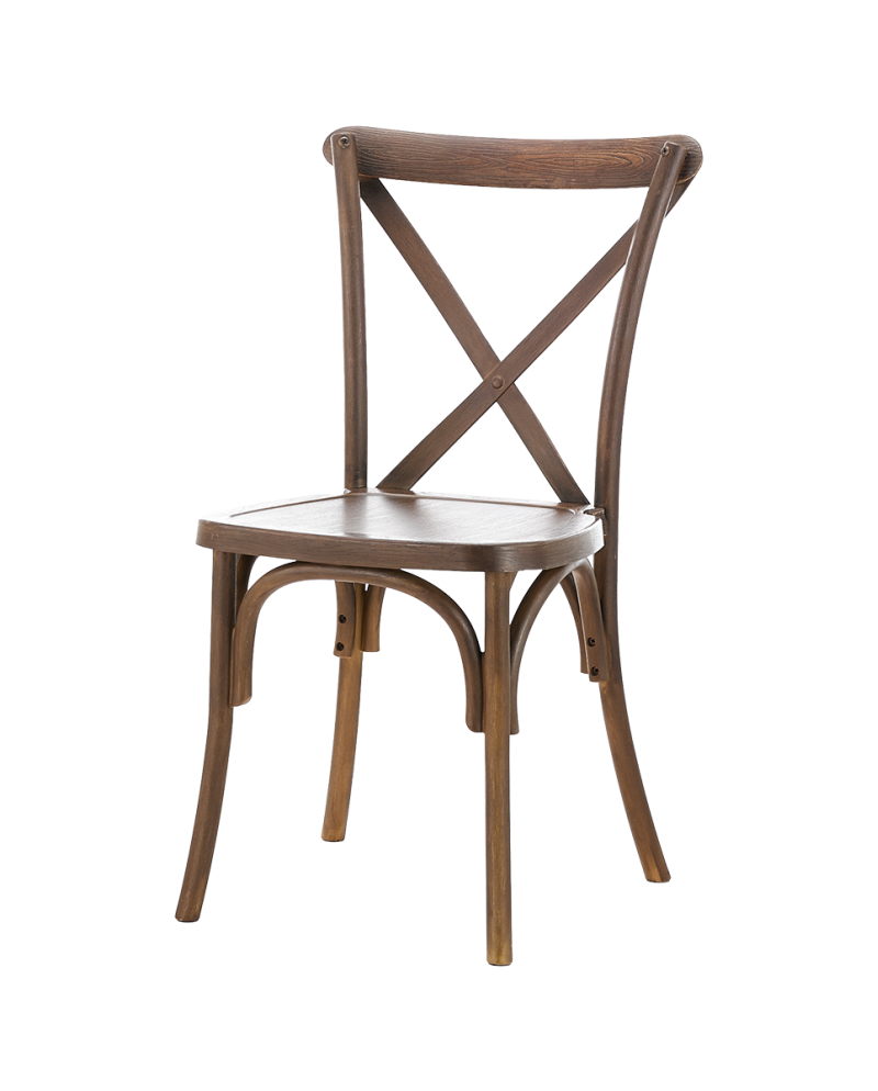 Krzesło Cross-Back Polywood orzechowe