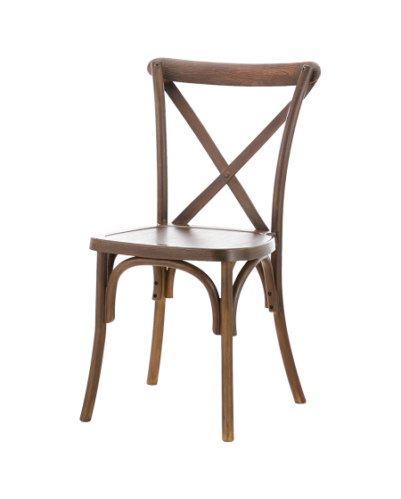 Krzesło Cross-Back Polywood orzech