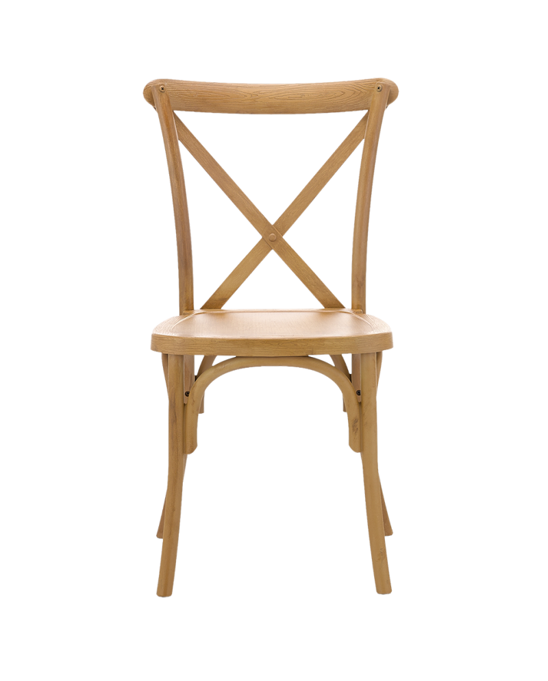 Stolička Cross-Back Polywood, prírodný dub