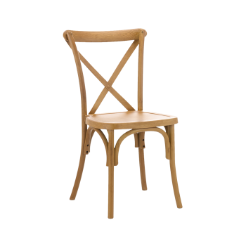 Krzesło Cross-Back Polywood naturalne