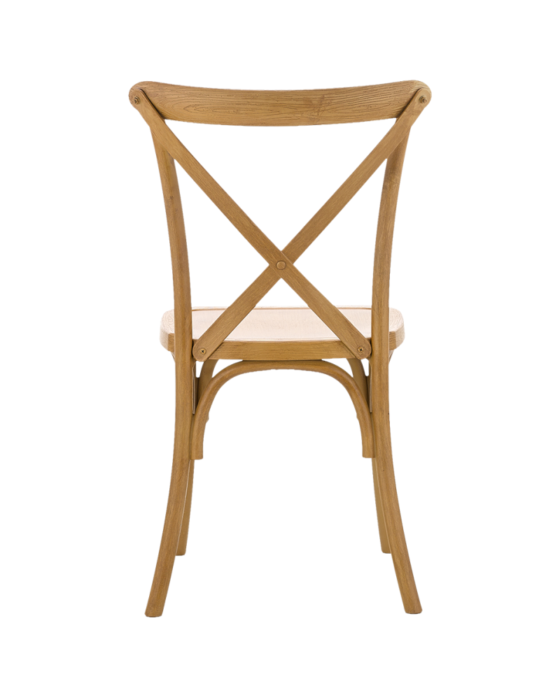 Stolička Cross-Back Polywood, prírodný dub