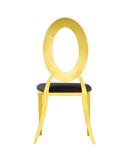 Krzesło Glamour Tap złoto-czarne