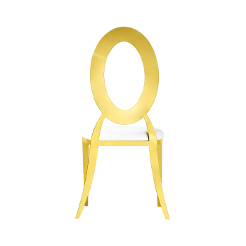 Krzesło Glamour Tap złoto-białe