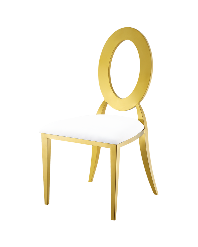 Krzesło Glamour Tap złoto-czarne