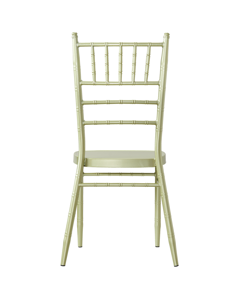 Stolička Chiavari Tiffany, kovová, champagne