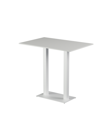 Stolik Alfa Bar Duo biały blat laminowany