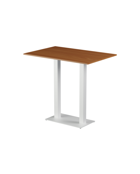 Stolik Alfa Bar Duo biały blat laminowany