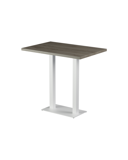 Stolik Alfa Bar Duo biały blat laminowany