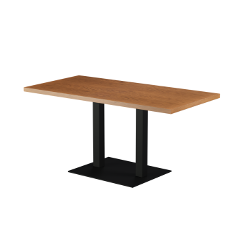 Stolik Alfa XL Duo blat drewniano-fornirowany