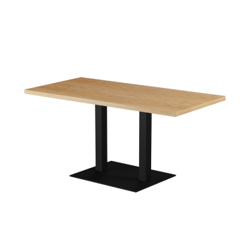 Stolik Alfa XL Duo blat drewniano-fornirowany