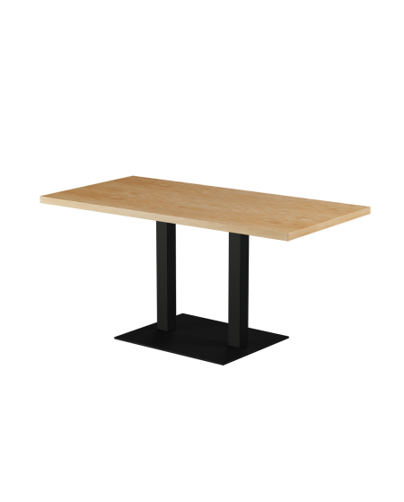 Stolik Alfa XL Duo blat drewniano-fornirowany