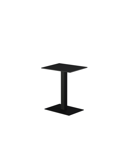 Stolik Alfa 40x55 czarny blat HPL