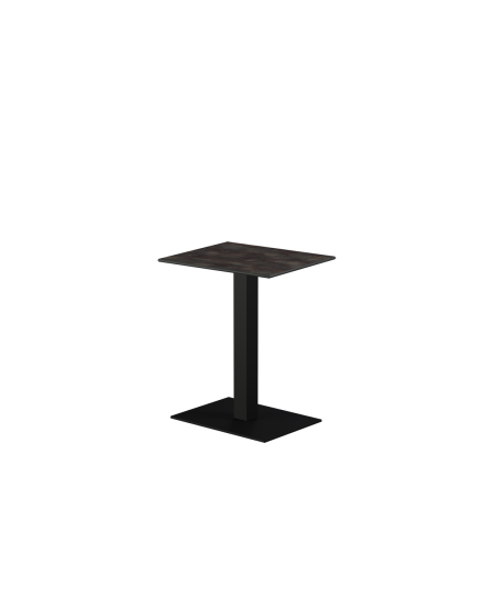 Stolik Alfa 40x55 czarny blat HPL