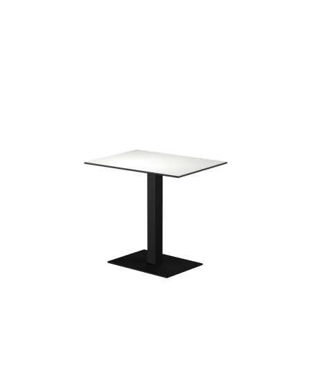 Stolik Alfa 40x55 czarny blat HPL