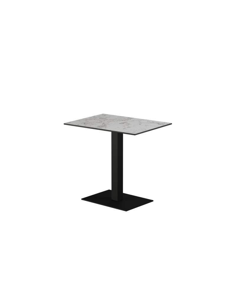 Stolik Alfa 40x55 czarny blat HPL
