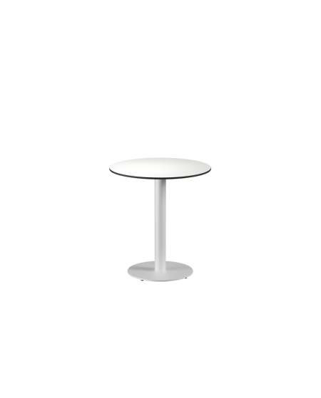 Stolik Alfa R biały blat HPL