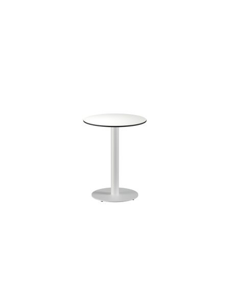 Stolik Alfa R biały blat HPL