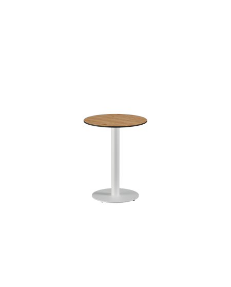 Stolik Alfa R biały blat HPL