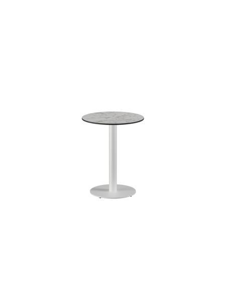 Stolik Alfa R biały blat HPL