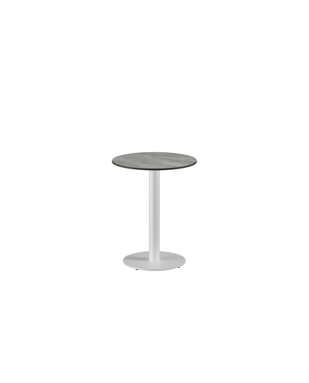 Stolik Alfa R biały blat HPL