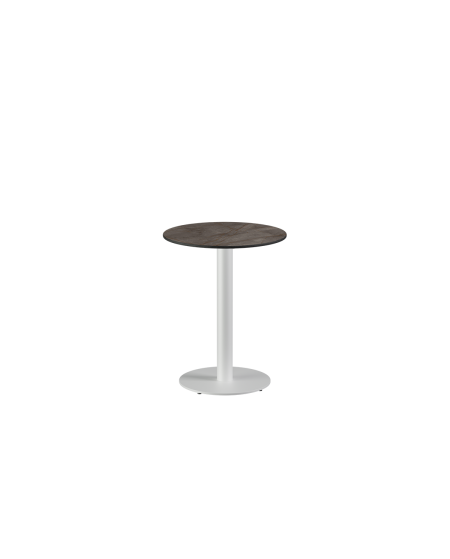 Stolik Alfa R biały blat HPL