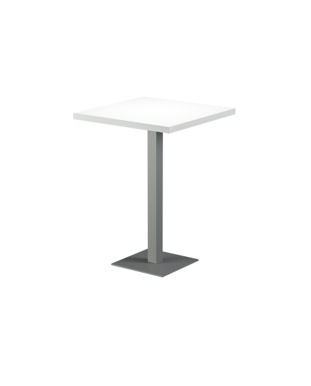 Stolik Alfa Bar szary blat drewniano-fornirowany