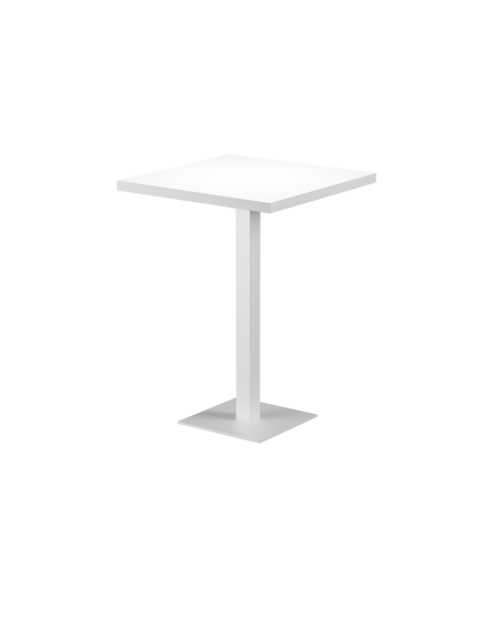 Stolik Alfa Bar biały blat drewniano-fornirowany