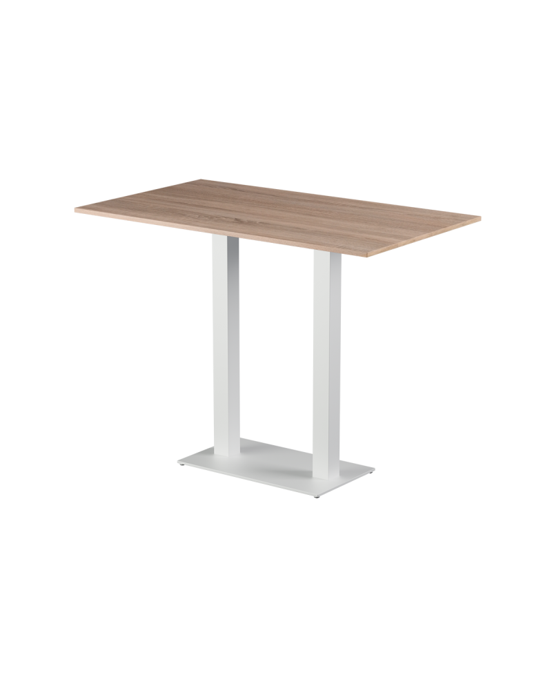 Stolik Alfa Bar Duo biały blat laminowany