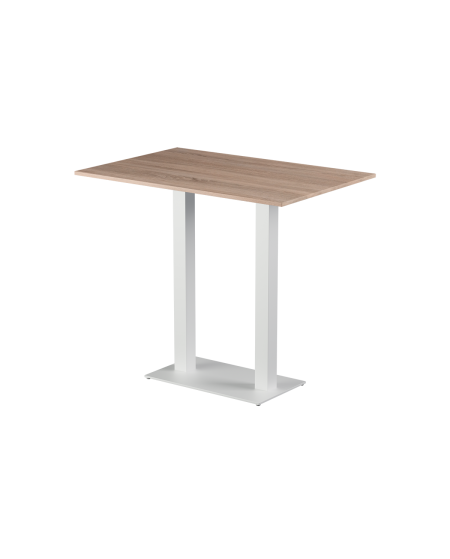 Stolik Alfa Bar Duo biały blat laminowany