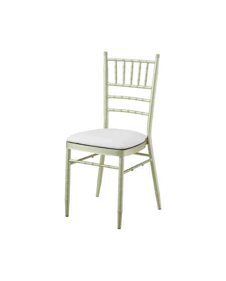 Poduszka na metalowe krzesło ślubne Chiavari Tiffany z eko skóry