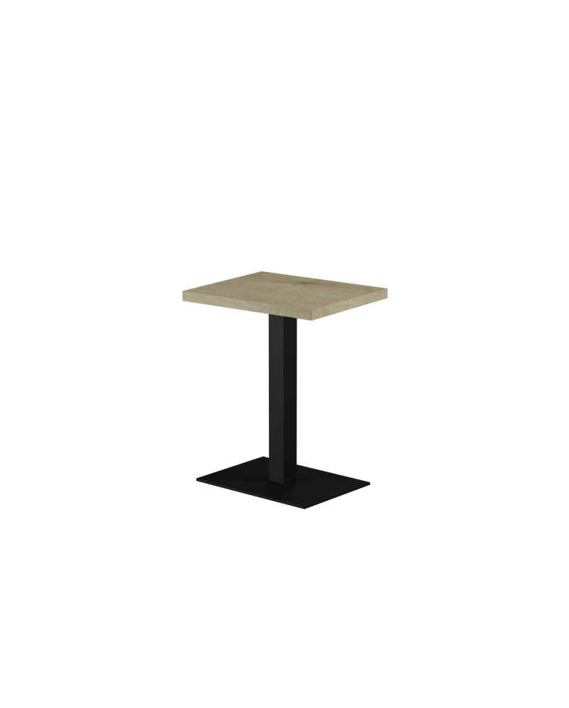 Stolik Alfa 40x55 czarny blat laminowany