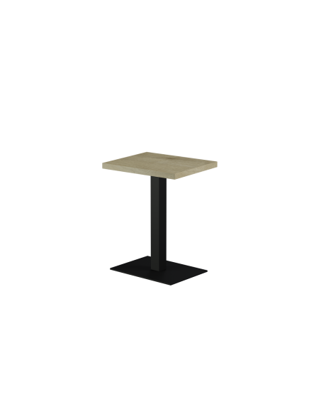 Stolik Alfa 40x55 czarny blat laminowany