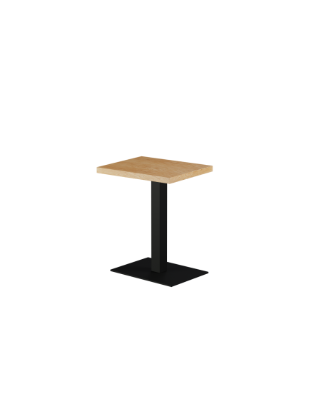 Stolik Alfa 40x55 czarny blat drewniano-fornirowany