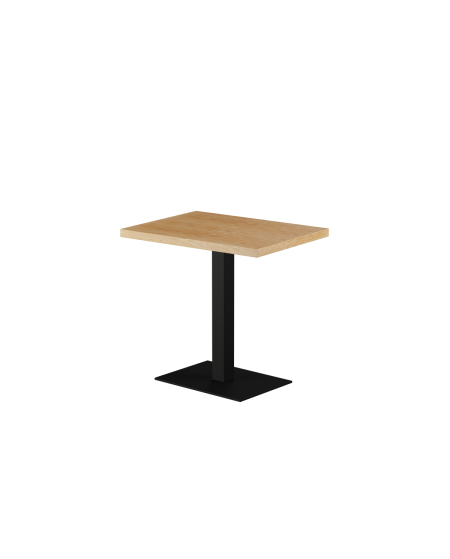 Stolik Alfa 40x55 czarny blat drewniano-fornirowany