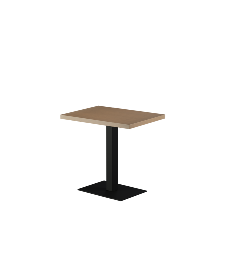 Stolik Alfa 40x55 czarny blat drewniano-fornirowany